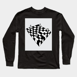 Chessboard Player Chess Pieces Long Sleeve T-Shirt